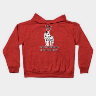 Wächter des Gleichgewichts: Das Wolfspärchen Kids Hoodie